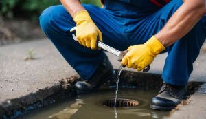 fixing blocked drains by licenced plumber